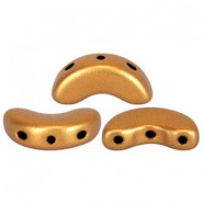 Cuentas de vidrio Arcos® par Puca® - Bronze gold mat 00030/01740